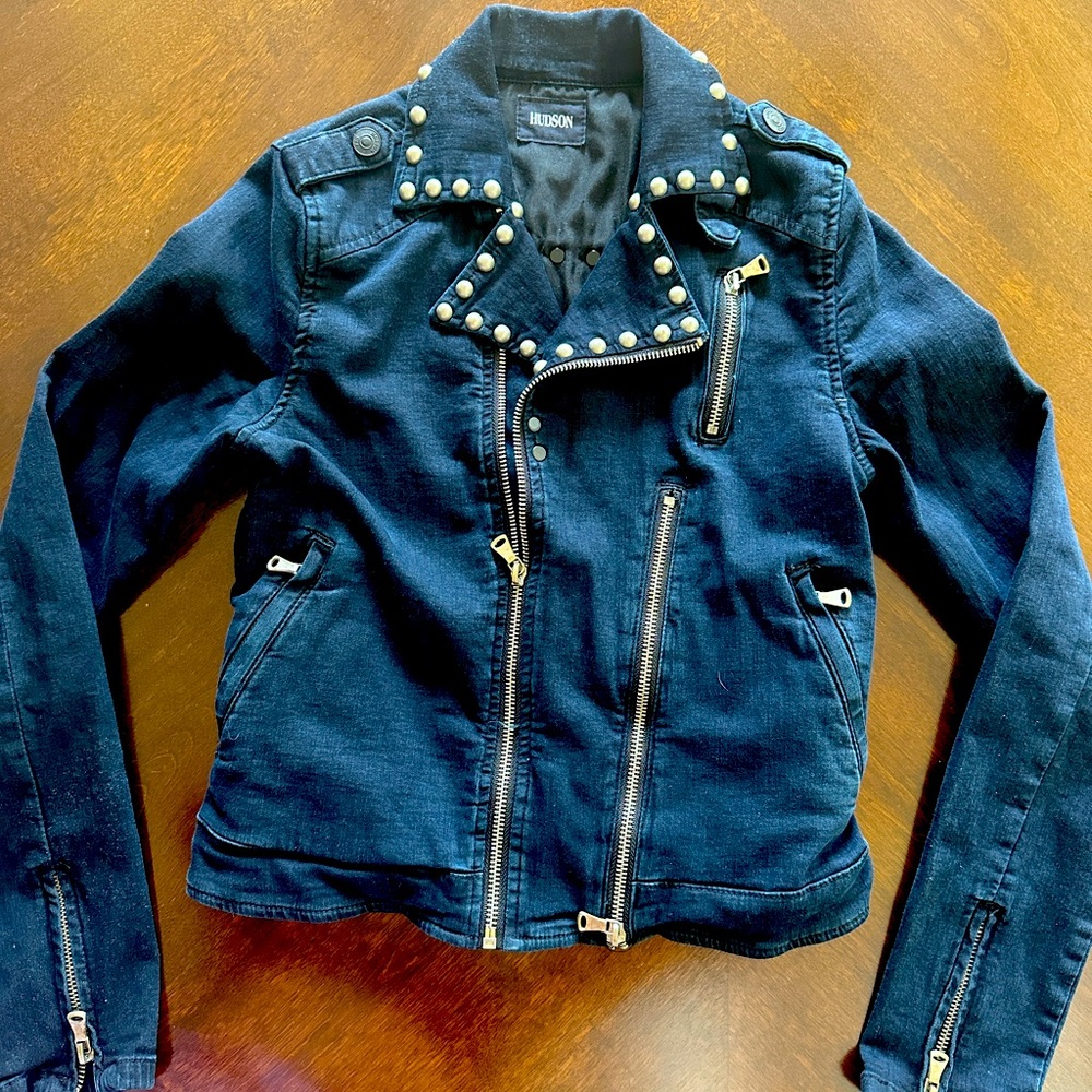 Hudson Stud Detail Moto Jacket